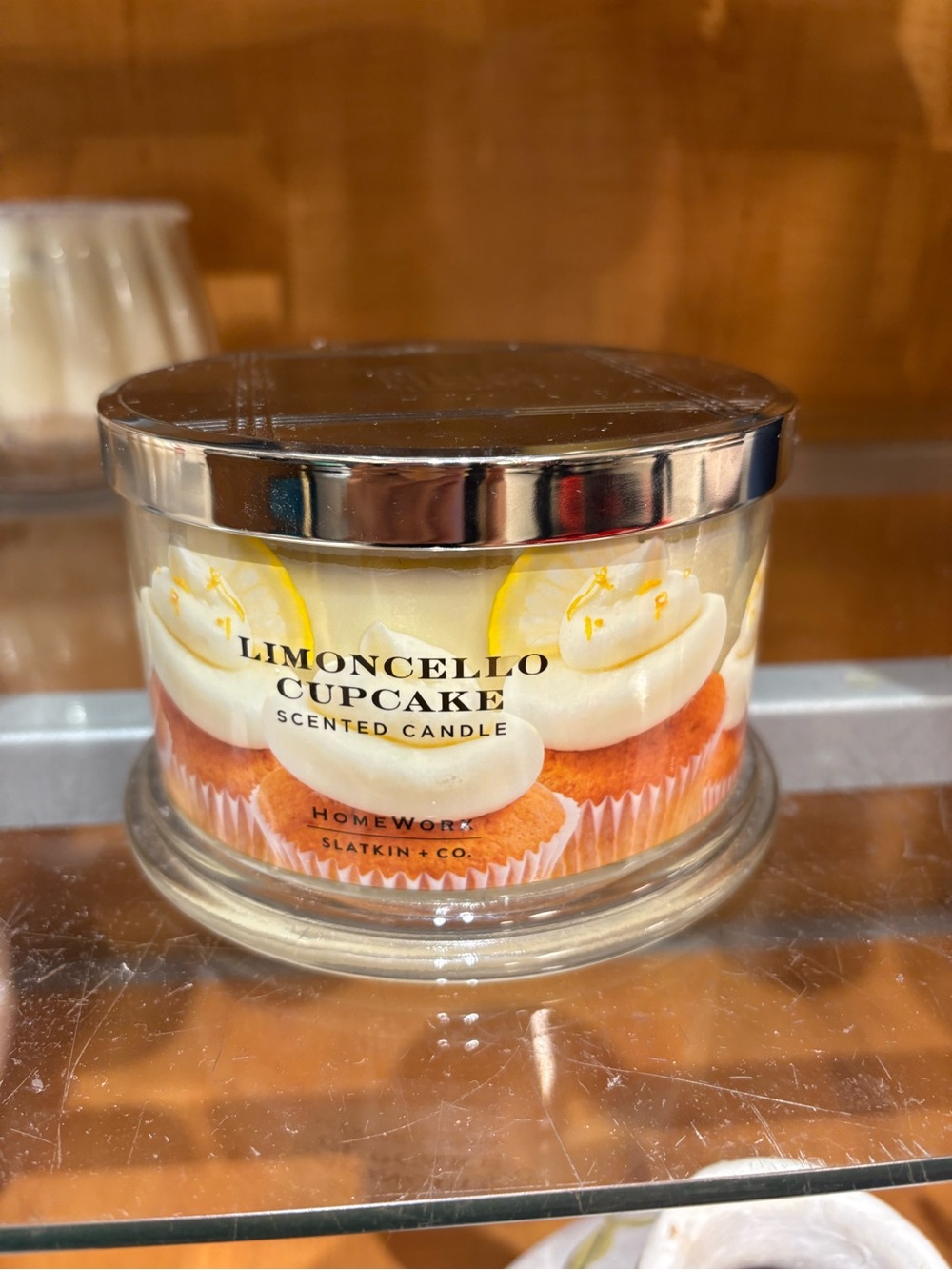 HomeWorks Limoncello Cupcake Scented Candle - Yellow
